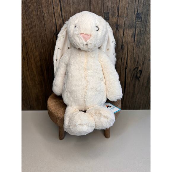 Jellycat Twinkle Bunny FAST SHIP NEW Jellycat Bashful Bunny Medium - Picture 3 of 11